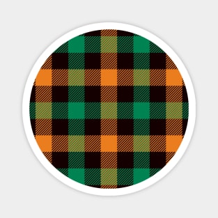 Halloween Plaid Magnet